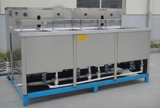 Deoiling High Frequency Ultrasonic Cleaner Double Tank For Electronic Zero Pieces